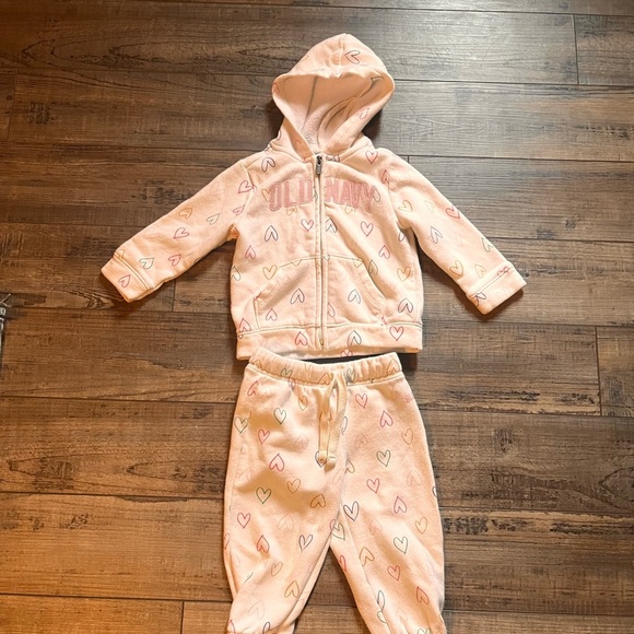 Pink Heart Hoodie and Jogger Set - Picture 1 of 1